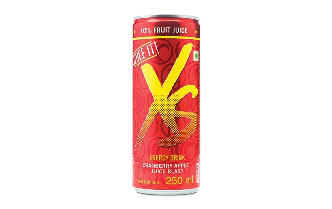 XS Energy Drink Cranberry Apple Juice Blast    Can  250 millilitre